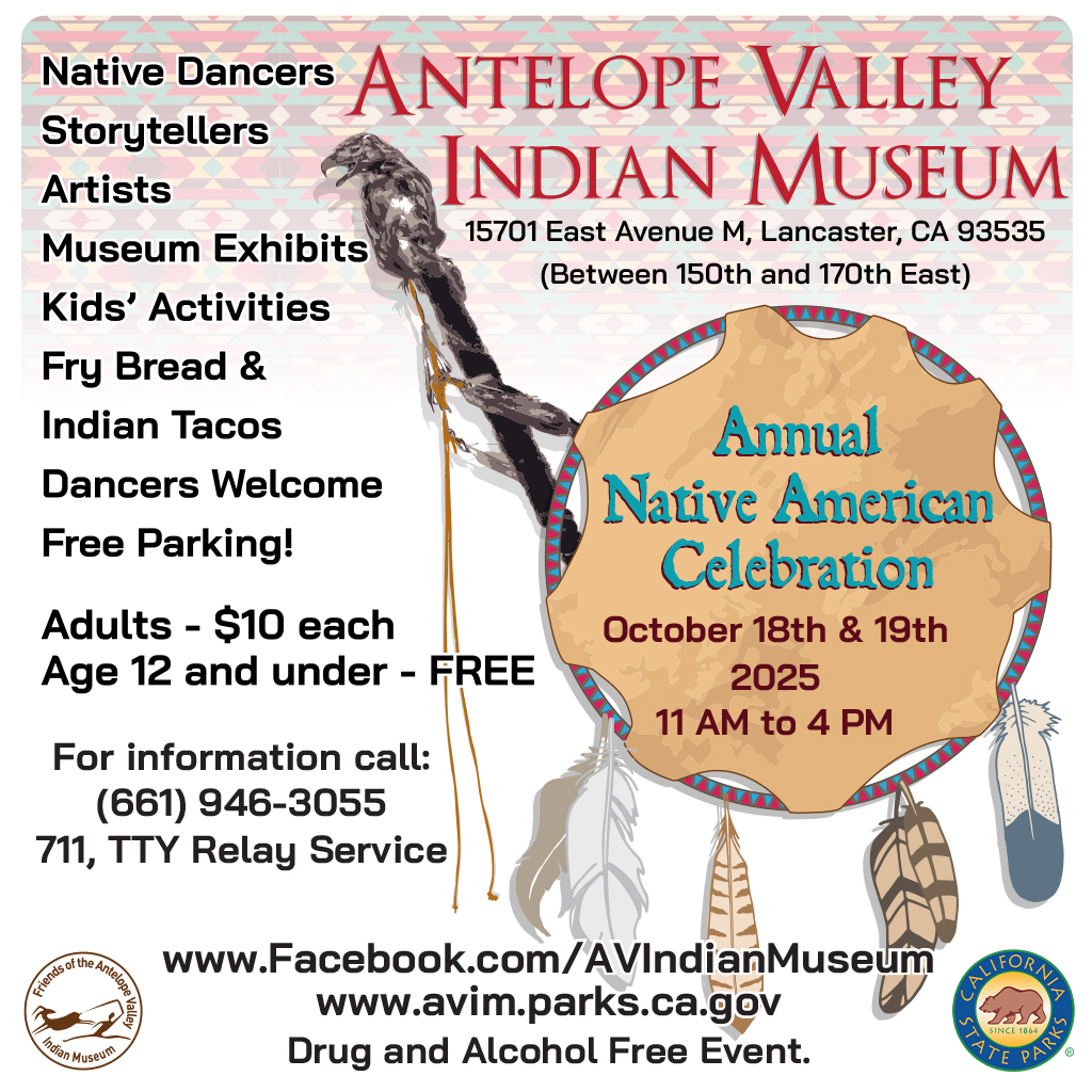 2025 Native American Celebration flyer October 18th & 19th
